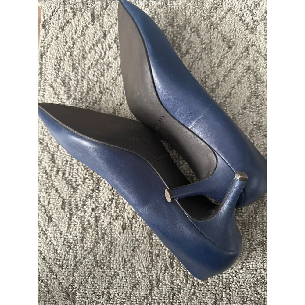 Cole Haan 9.5B Blue Pumps Women’s Heels Y2K Retro Chic Dressy Academia Holiday